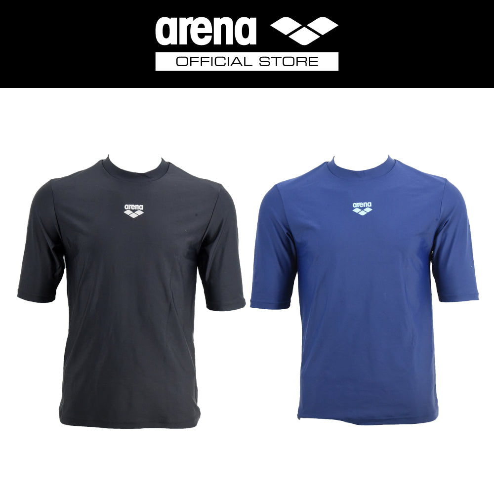 ARENA เสื้อว่ายน้ำ Rash guard ผู้ชายแขนสั้น AO8M17