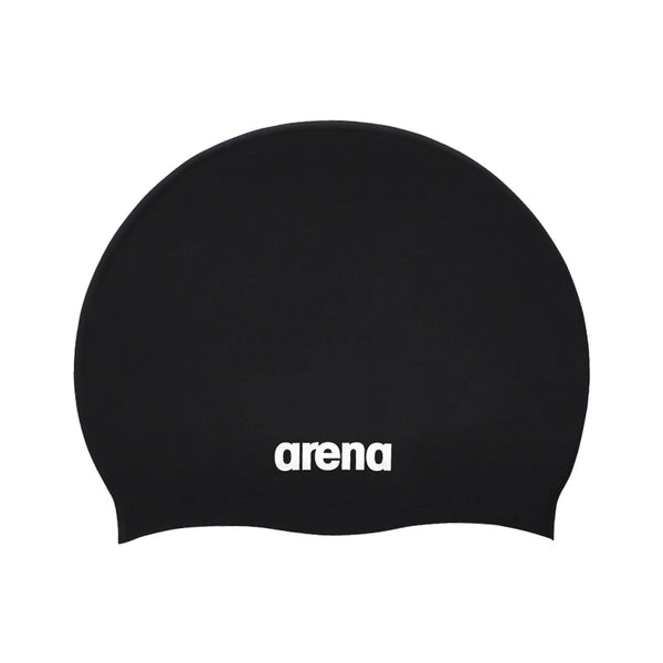 ARENA SILICONE CAP หมวกว่ายน้ำ สีดำ
