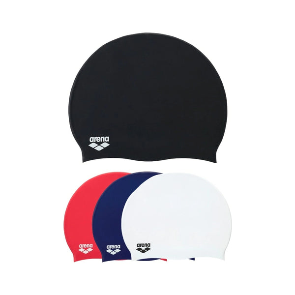 Arena หมวกว่ายน้ำ กันน้ำผู้ใหญ่ซิลิโคน สีเดียว หมวกว่ายน้ำชายและหญิง