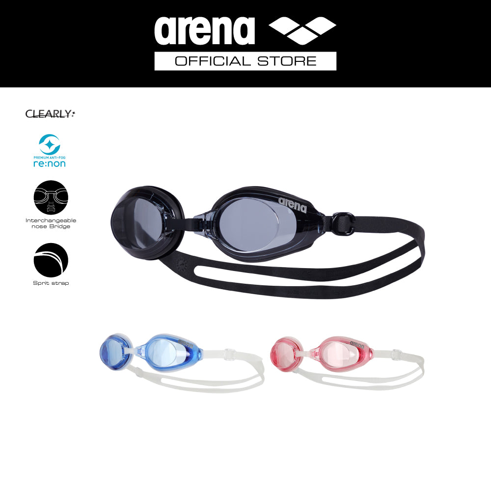 ARENA แว่นตาว่ายน้ำ แว่นตาดำน้ำ Fitness Goggles Clearly Linon Anti-Fog รหัส ASVYKP