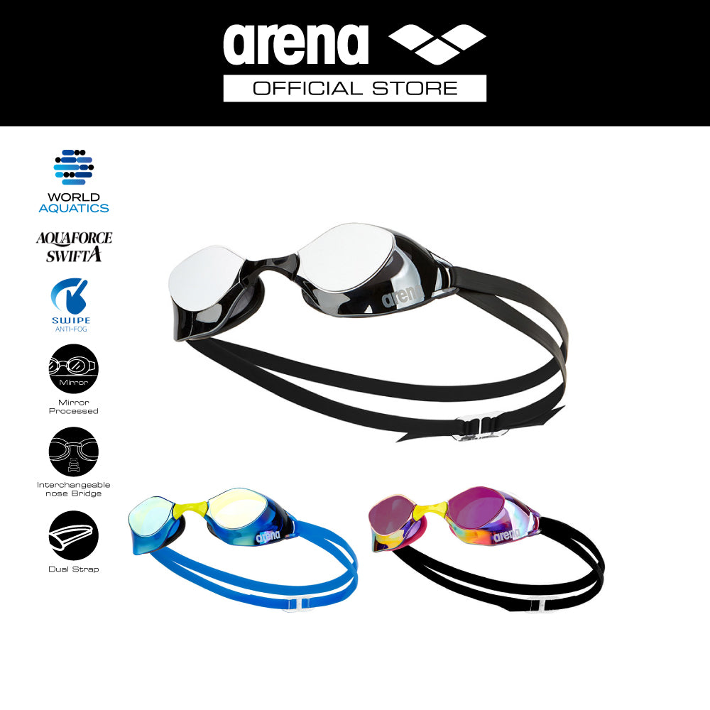ARENA AQUAFORCE SWIFT A SWIPE แว่นตาว่ายน้ำ สำหรับการแข่งขัน | AASVYR1