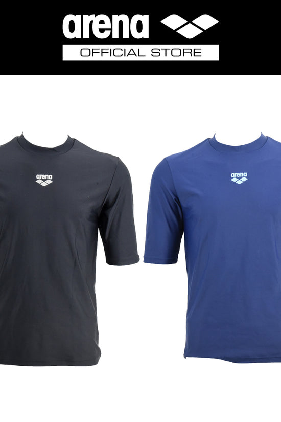 ARENA เสื้อว่ายน้ำ Rash guard ผู้ชายแขนสั้น AO8M17