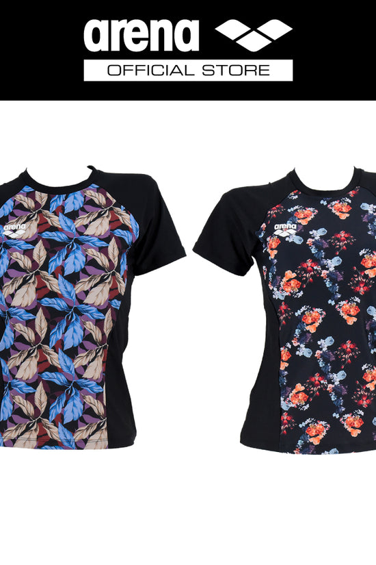 ARENA เสื้อ Rash guard ผู้หญิงแขนสั้น AO8W08
