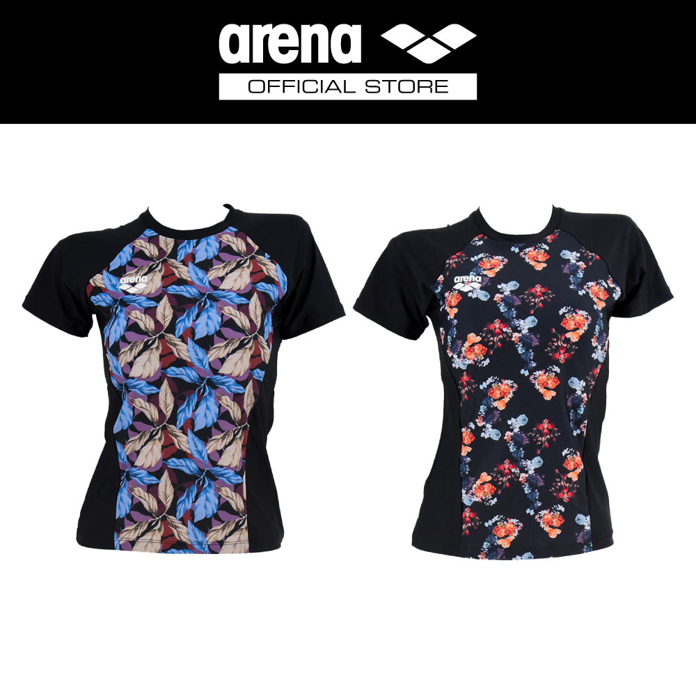 ARENA เสื้อ Rash guard ผู้หญิงแขนสั้น AO8W08