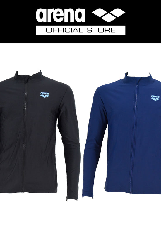 ARENA เสื้อว่ายน้ำ Rash guard ผู้ชายแขนยาวมีซิป AO8M19