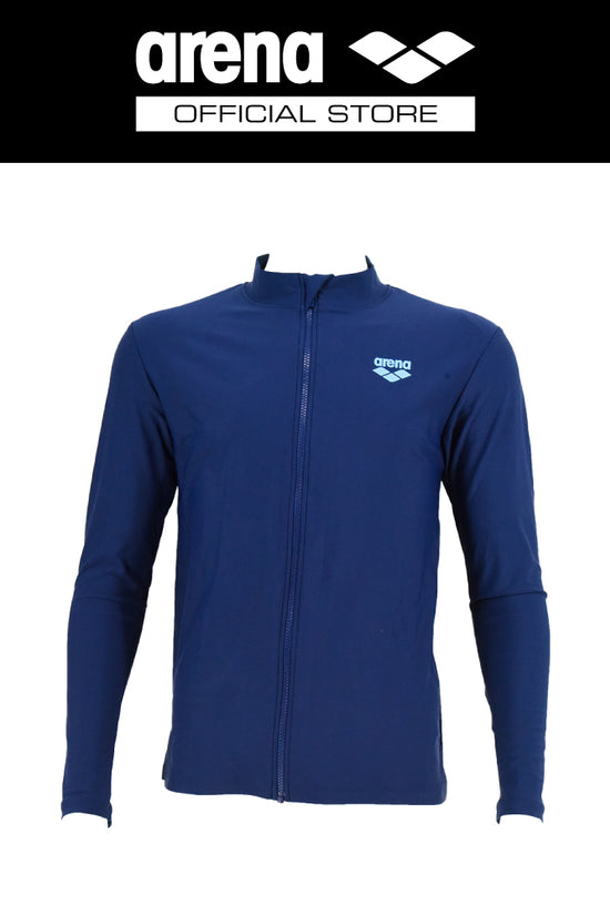 ARENA เสื้อว่ายน้ำ Rash guard ผู้ชายแขนยาวมีซิป AO8M19