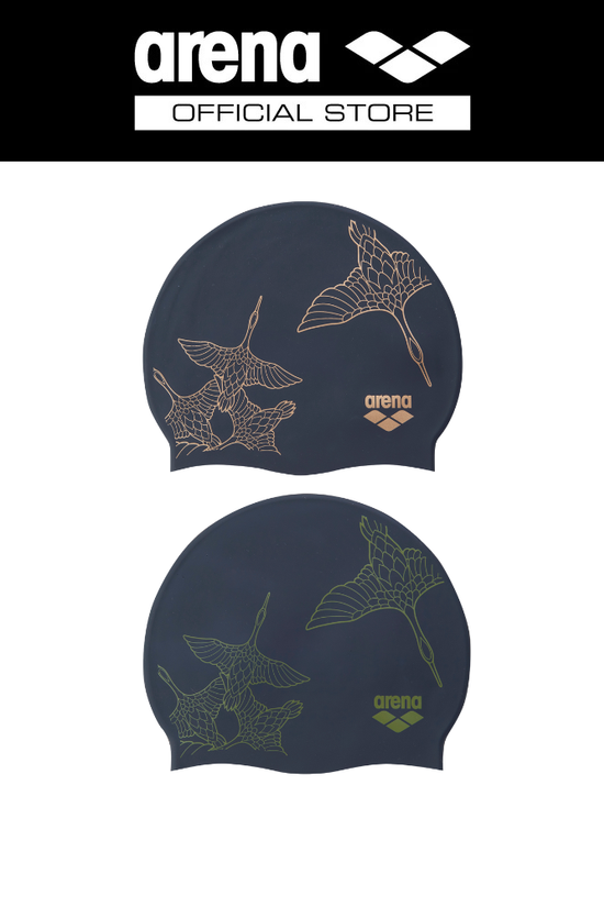 ARENA SILICONE CAP หมวกว่ายน้ำซิลิโคน ลายพิเศษ “Neo Earth” | AASCS10