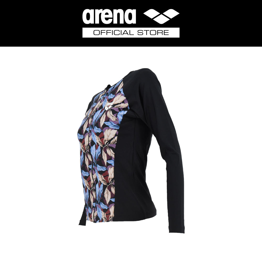 ARENA เสื้อ Rash guard ผู้หญิงแขนยาวมีซิป AO8W09