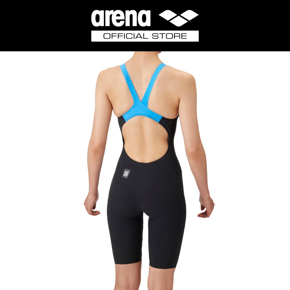 ARENA Junior(Girl) Racing one-piece spats(Open back/Half leg) (Storm MF) ชุดว่ายน้ำแข่งขันเยาวชนหญิง | AAG4002