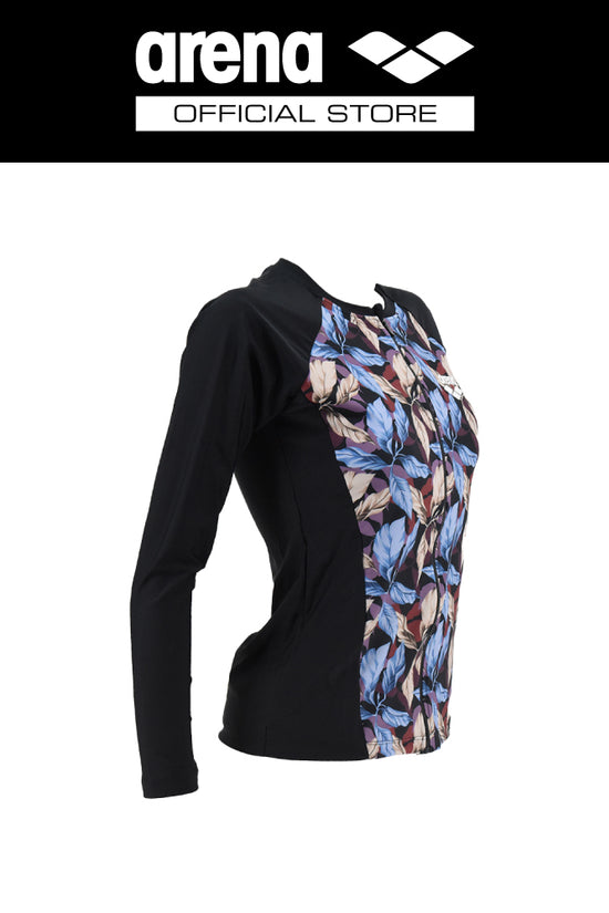 ARENA เสื้อ Rash guard ผู้หญิงแขนยาวมีซิป AO8W09