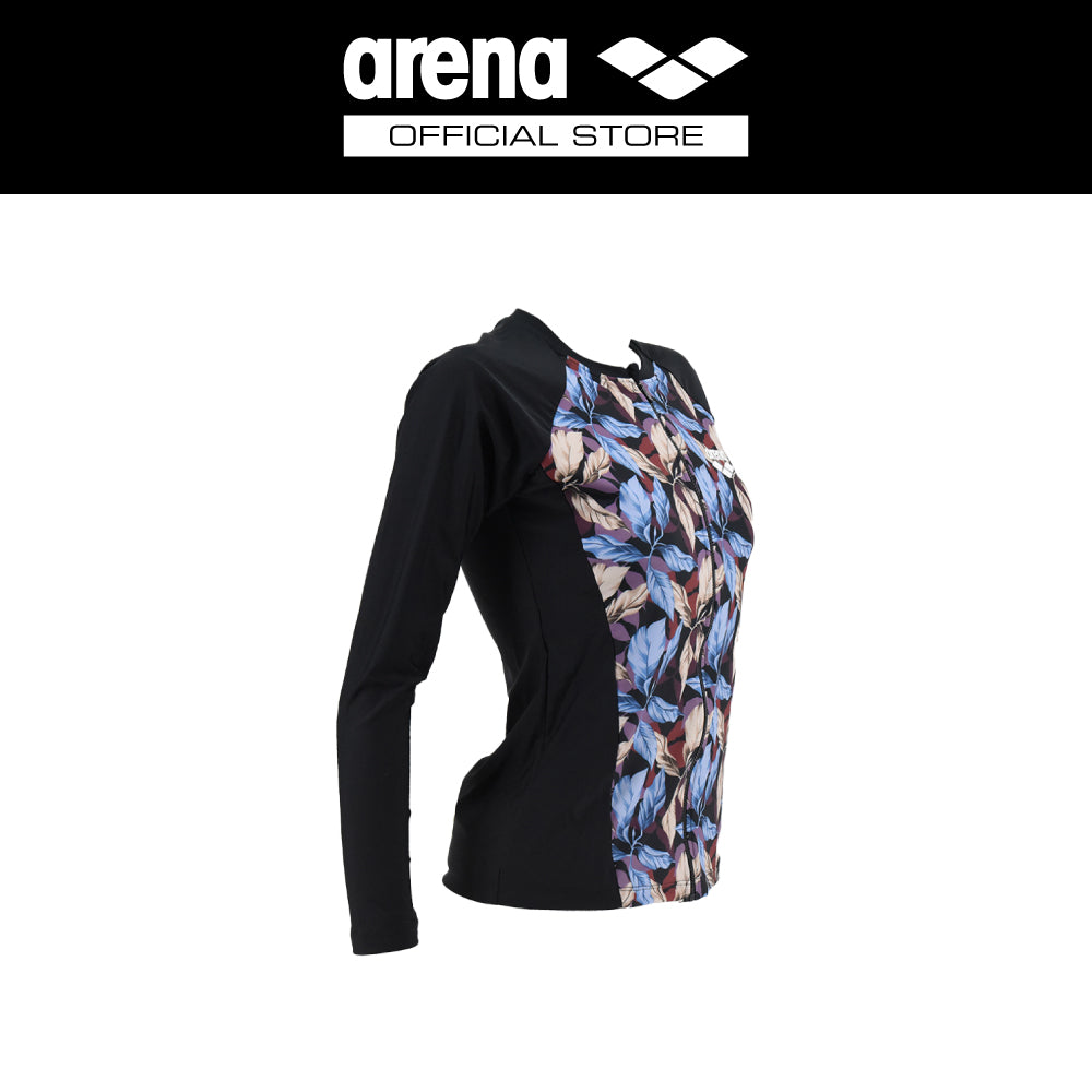 ARENA เสื้อ Rash guard ผู้หญิงแขนยาวมีซิป AO8W09