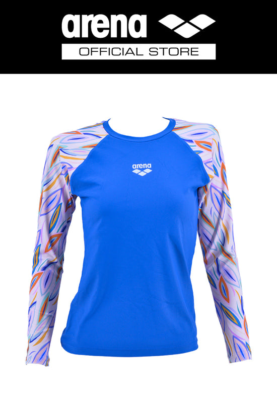 ARENA WOMEN LONG SLEEVE RASH GUARD เสื้อว่ายน้ำ AO8W11