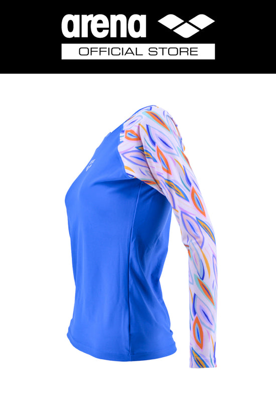 ARENA WOMEN LONG SLEEVE RASH GUARD เสื้อว่ายน้ำ AO8W11