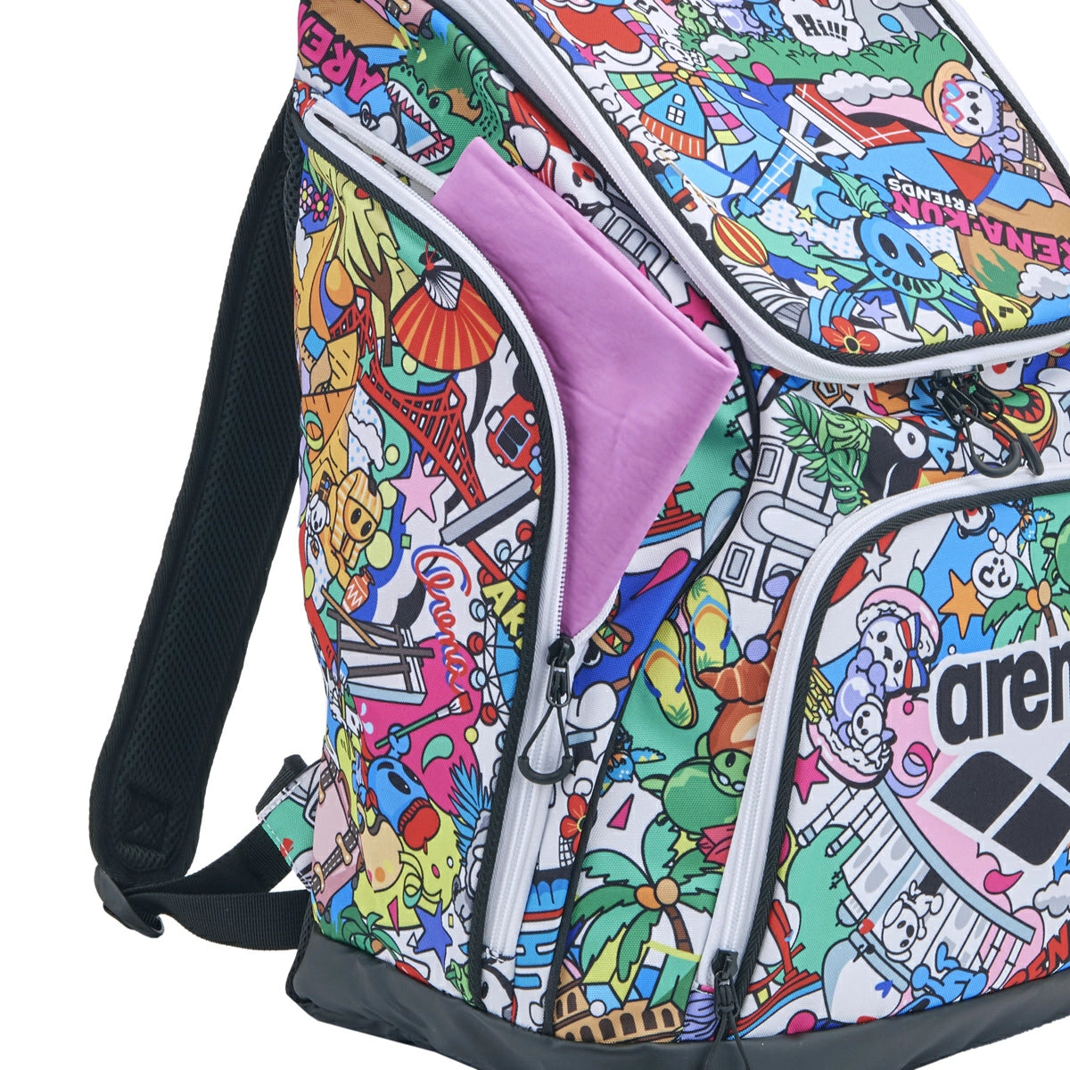 Arena กระเป๋าเป้ว่ายน้ำ 35L ลาย Arenakun | AASBA1U
