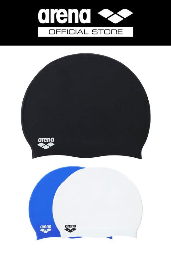 Arena หมวกว่ายน้ำ กันน้ำผู้ใหญ่ซิลิโคน สีเดียว หมวกว่ายน้ำหญิง หมวกว่ายน้ำชาย AASCS13