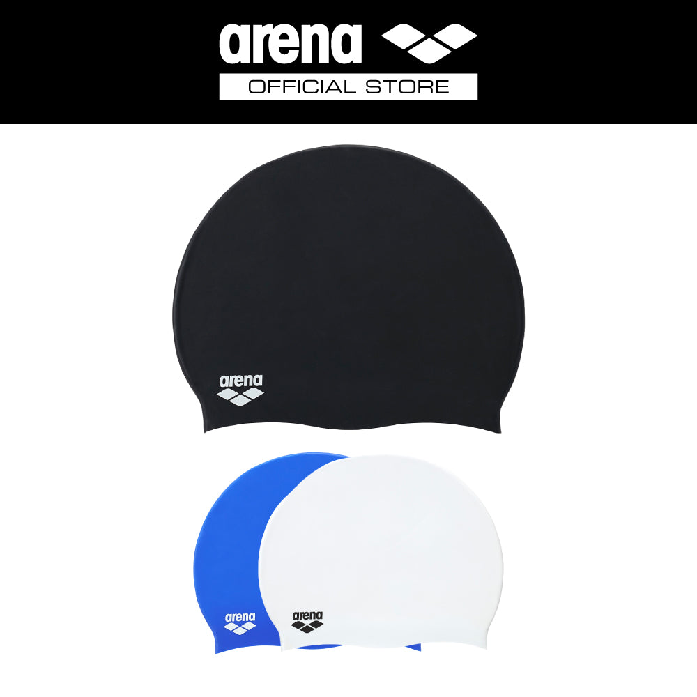 Arena หมวกว่ายน้ำ กันน้ำผู้ใหญ่ซิลิโคน สีเดียว หมวกว่ายน้ำหญิง หมวกว่ายน้ำชาย AASCS13