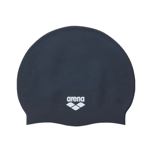 ARENA หมวกว่ายน้ำ กันน้ำผู้ใหญ่ซิลิโคน สีเดียว หมวกว่ายน้ำหญิง หมวกว่ายน้ำชาย สีดำ