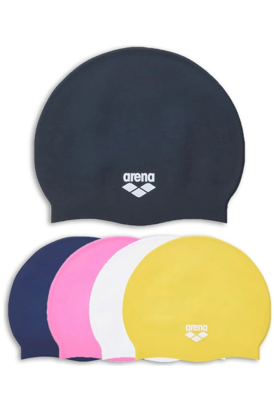 ARENA หมวกว่ายน้ำ กันน้ำผู้ใหญ่ซิลิโคน สีเดียว หมวกว่ายน้ำหญิง หมวกว่ายน้ำชาย