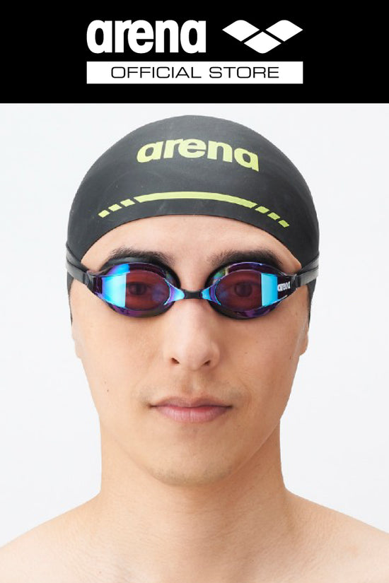 ARENA แว่นตาว่ายน้ำ แว่นตาดำน้ำ สำหรับการแข่งขัน Racing goggle-Q-CHAKU2 รหัส ASVYKN