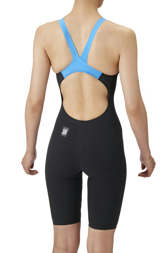 ARENA Junior(Girl) Racing one-piece spats(Open back/Half leg) (Storm MF) ชุดว่ายน้ำแข่งขันเยาวชนหญิง