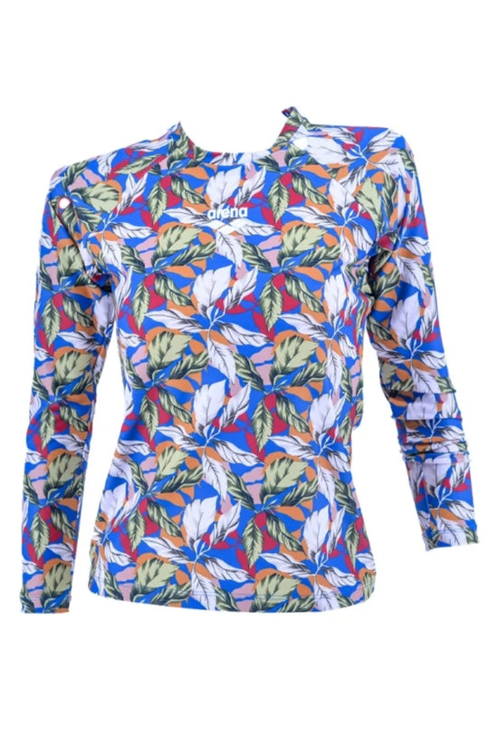 ARENA WOMEN LONG SLEEVE RASH GUARD เสื้อว่ายน้ำผู้หญิง | AAO8W10