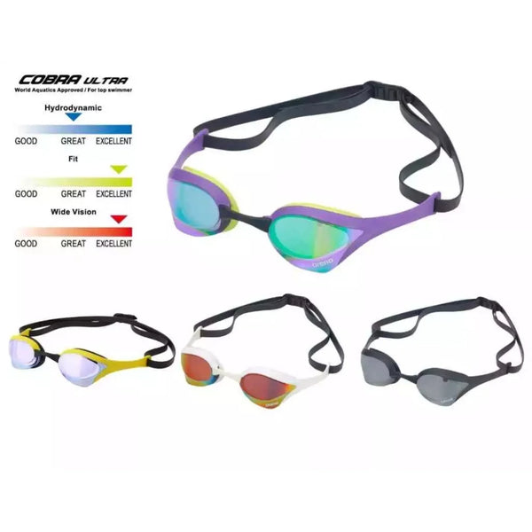 ARENA Top racing goggle - Cobra ultra mirror แว่นตาว่ายน้ำแข่งขัน