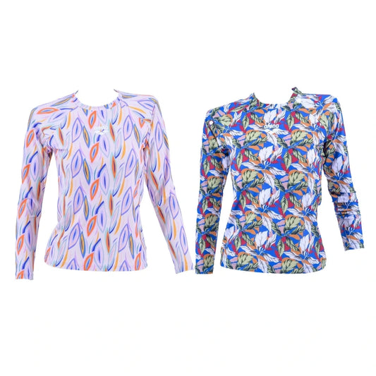ARENA WOMEN LONG SLEEVE RASH GUARD เสื้อว่ายน้ำผู้หญิง