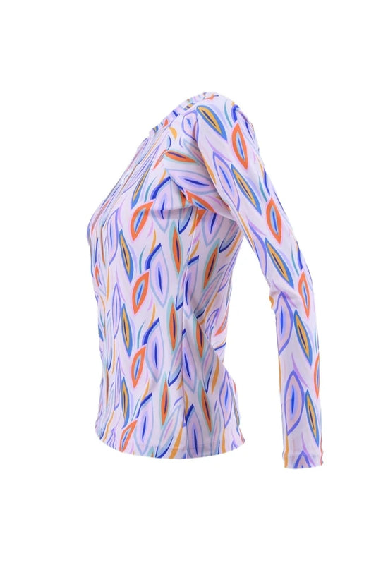 ARENA WOMEN LONG SLEEVE RASH GUARD เสื้อว่ายน้ำผู้หญิง | AAO8W10