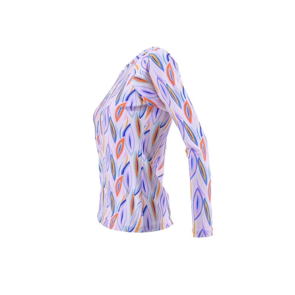 ARENA WOMEN LONG SLEEVE RASH GUARD เสื้อว่ายน้ำผู้หญิง | AAO8W10