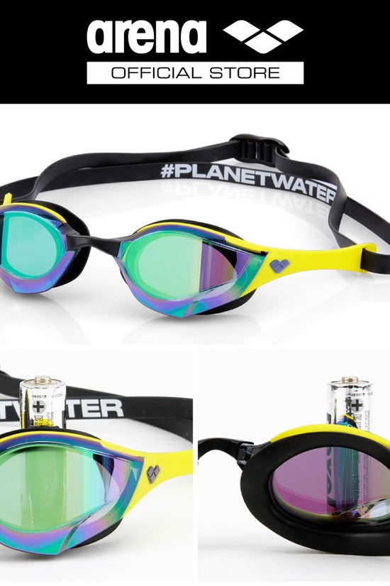 ARENA Top Racing Goggle - Cobra Edge Swipe แว่นตาว่ายน้ำสำหรับแข่งขัน แว่นตาดำน้ำ แว่นตาว่ายน้ำไร้ขอบ AASVYR2