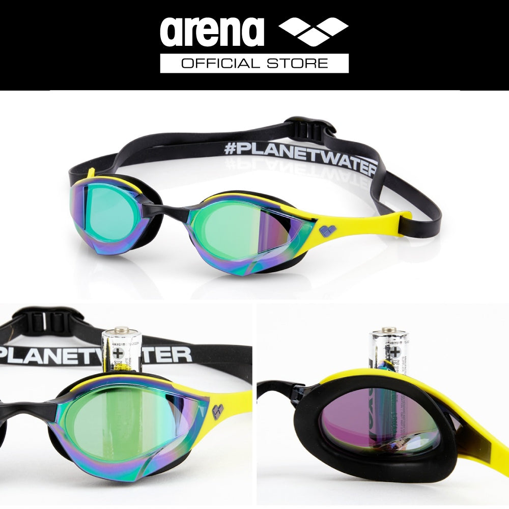 ARENA Top Racing Goggle - Cobra Edge Swipe แว่นตาว่ายน้ำสำหรับแข่งขัน แว่นตาดำน้ำ แว่นตาว่ายน้ำไร้ขอบ AASVYR2
