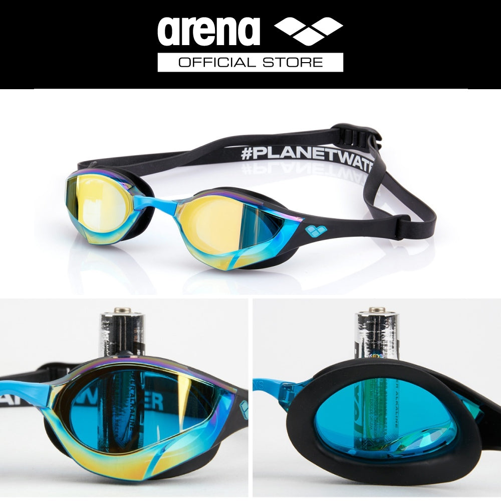 ARENA Top Racing Goggle - Cobra Edge Swipe แว่นตาว่ายน้ำสำหรับแข่งขัน แว่นตาดำน้ำ แว่นตาว่ายน้ำไร้ขอบ AASVYR2