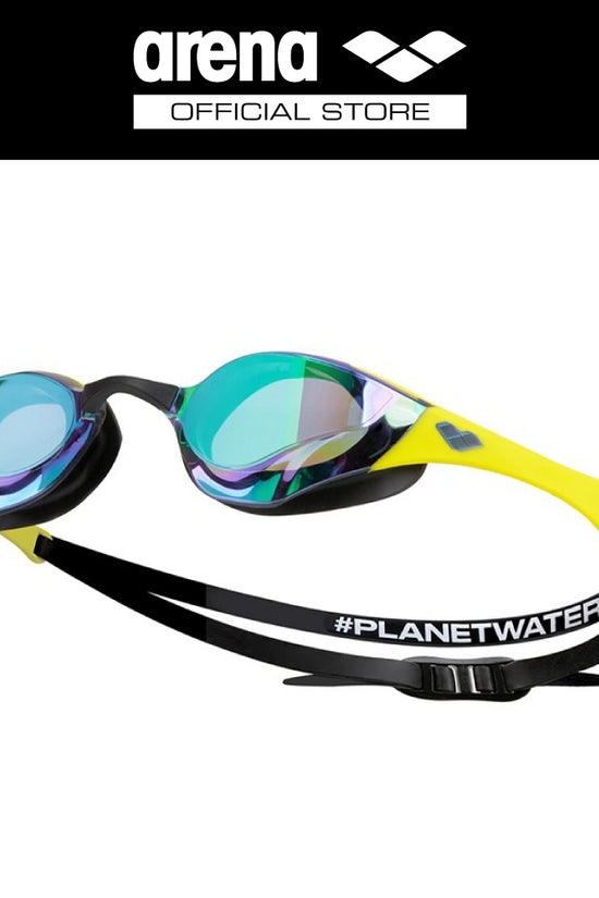 ARENA Top Racing Goggle - Cobra Edge Swipe แว่นตาว่ายน้ำสำหรับแข่งขัน แว่นตาดำน้ำ แว่นตาว่ายน้ำไร้ขอบ AASVYR2