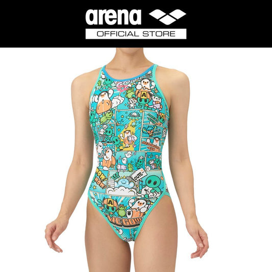 ARENA Training one-piece (open back) ชุดว่ายน้ำฝึกซ้อมหญิง | AAWTV26